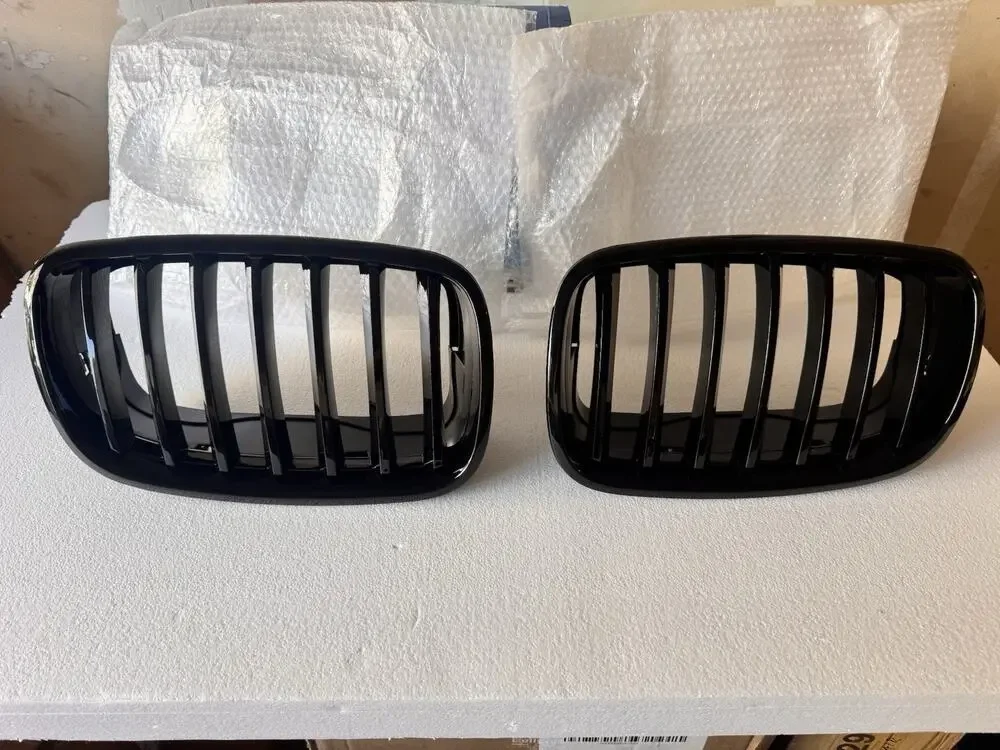 BMW Gloss Black Kidney Grille Pair Front Grill Set Unknown Model. New! Cheap